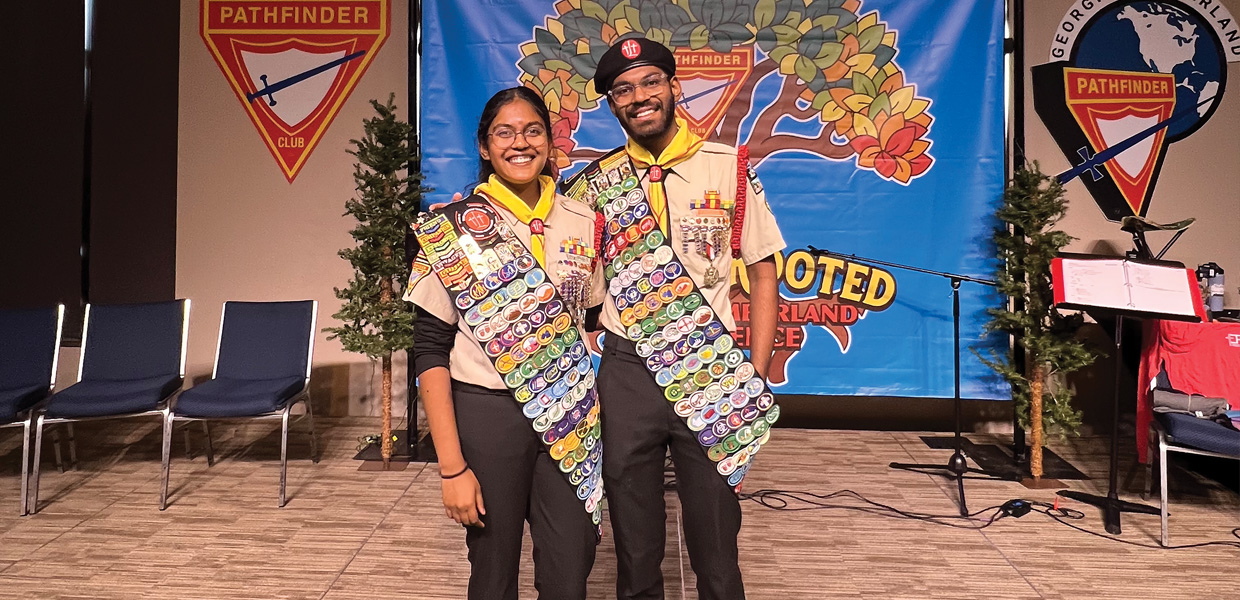 Dorothy and Daniel Illangovan join an elite group of Pathfinders who have completed every single task in the four-year TLT program for high-schoolers.
